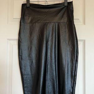 Pleather Pencil Skirt